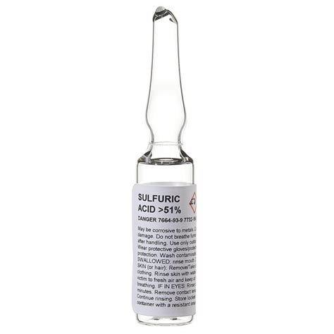 Thermo Scientific Chemical Preservative Glass Ampoules Ampoule w/2mL ...