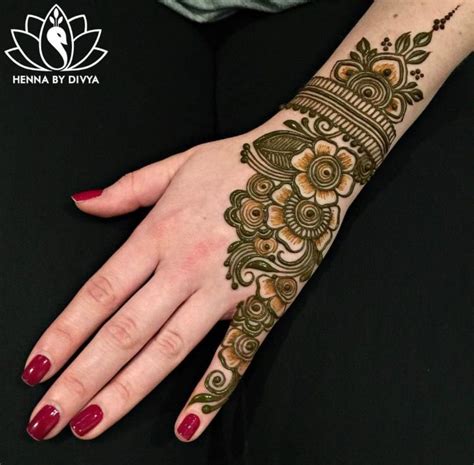 Henna Mehndi Side design Simple | Mehndi designs for hands, Henna, Henna designs hand