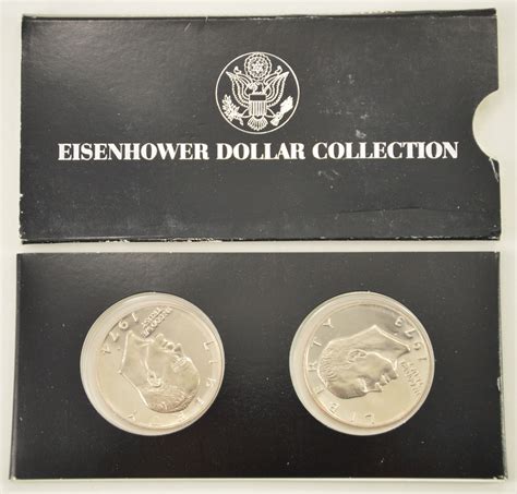 SILVER Coin Set Eisenhower Dollar Collection Historic US Collection - Includes SILVER | Property ...