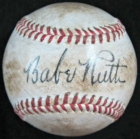 Babe Ruth Autographed Baseball - Memorabilia Center