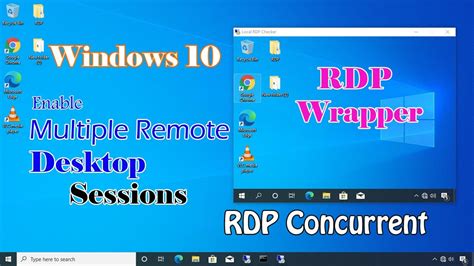 RDP Concurrent|Multiple RDP |Remote Desktop|Windows 10 20H2|RDP Wrapper ...