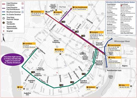 New Orleans Trolley System Map - Draw A Topographic Map