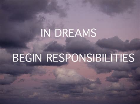 The Vanished Instant: In Dreams Begin Responsibilities