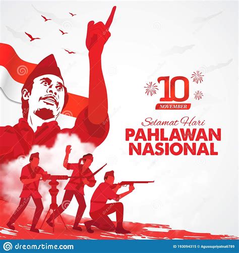 Selamat hari pahlawan nasional. Translation: Happy Indonesian National ...