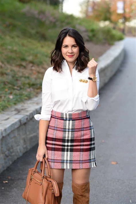 How To Wear A Plaid Mini Skirt For Fall | My Style Vita