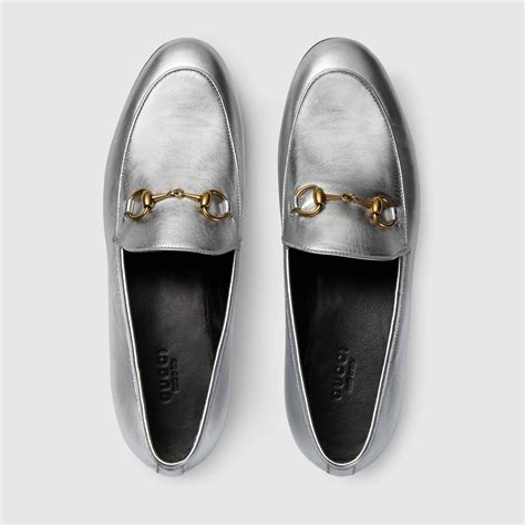 Gucci Mocassins Gucci Jordaan en cuir métallisé #Guccishoes Oxfords ...