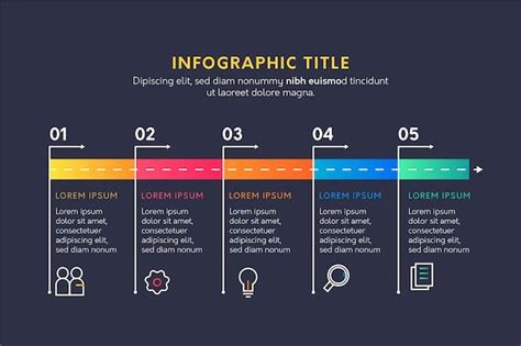 a colorful infographic style diagram for powerpoint and google slideshow templates