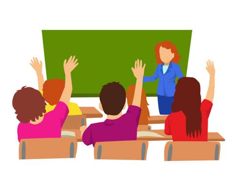 School Clipart Studentraisinghand Classroom Clipart