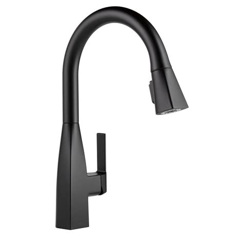 Peerless Xander Single-Handle Pull-Down Sprayer Kitchen Faucet in Matte Black-P7919LF-BL - The ...