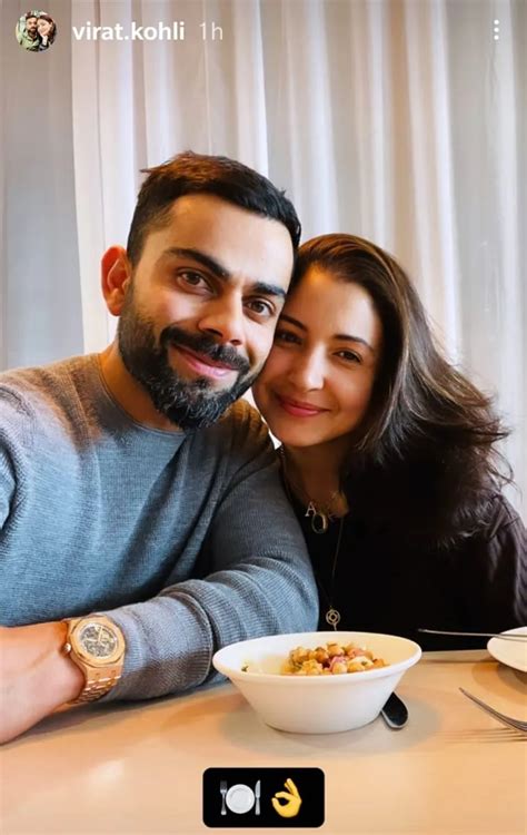 Anushka Sharma, Virat Kohli enjoy a delicious meal together, see adorable new photo | Bollywood ...