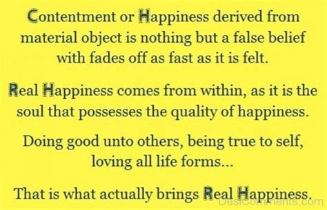 Contentment Or Happiness - Desi Comments