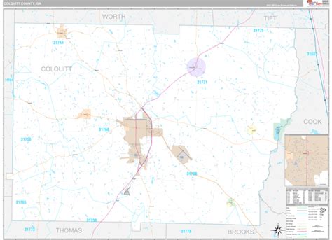 Colquitt County, GA Maps