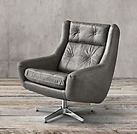 Motorcity Leather Swivel Chair