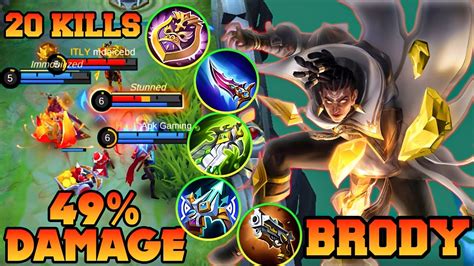 MLBB Brody One Man Show With 20 Kills !! Brody Gameplay Best Build 2023 Tutorial Mobile Legends ...