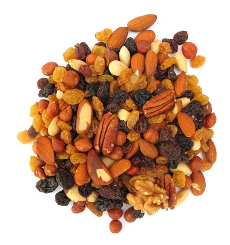 Pile of nuts and raisins stock photo. Image of nutritional - 10404102