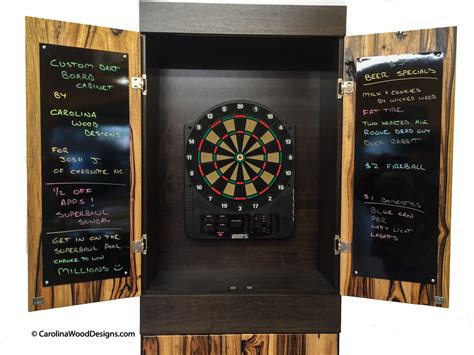 Handmade Custom Dartboard Cabinet by Carolina Wood Designs | CustomMade.com