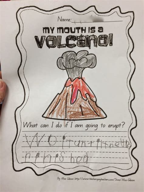 Ms. Sepp's Counselor Corner: My Mouth is a Volcano