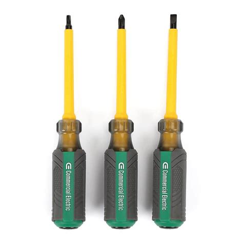 Commercial Electric 3-Pieces Insulated Screwdriver CE180434 - The Home Depot