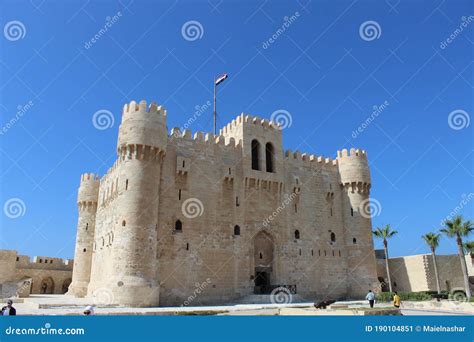 Citadel of Qaitbay, Egypt. editorial photo. Image of african - 190104851