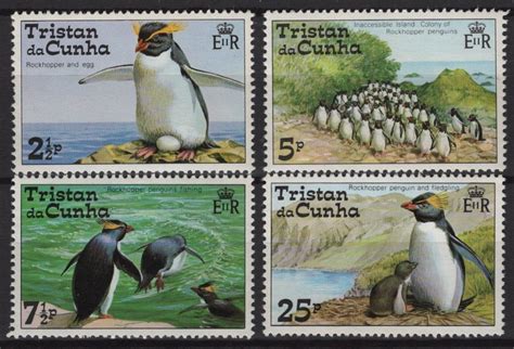 Tristan da Cunha (1974) Yv. 191/94 / Penguins - PRINCESTAMPS