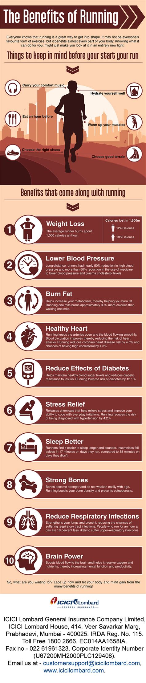 The Benefits Of Running [Infographic]