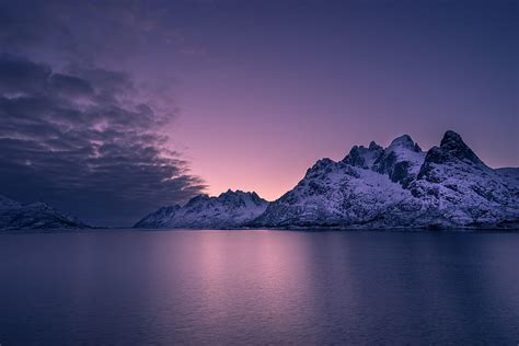 Mountains, horizon, archipelago, sea, sunset HD wallpaper | Pxfuel