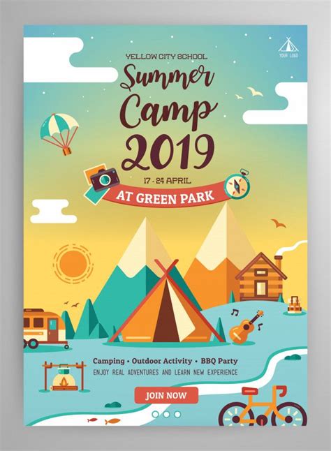 Summer Camp Poster Layout