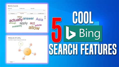 5 COOL BING SEARCH FEATURES YOU MUST KNOW 🔎 Search Engine Tips | Windows 10 Explore - YouTube