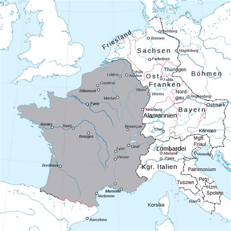 Natural Borders of France (Based off Treaty of Verdun) in 2022 ...