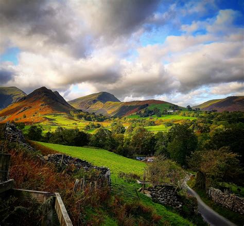 The fells of the Lake District today, near Keswick. : r/MostBeautiful