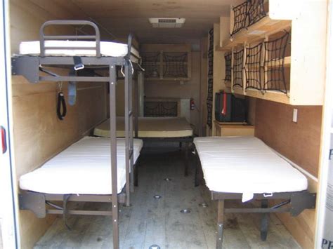 Cargo Trailer Folding Bunk Beds