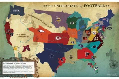 Roughhouse Sports: The United States of Football: An NFL Fan Map of Fan ...