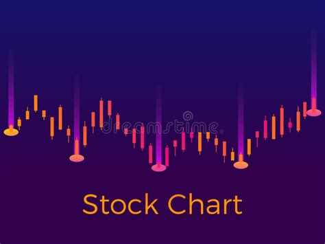 Stock Chart, Stock Market Trading. Schedule of Rise and Fall in Prices ...