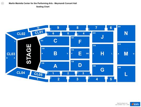 Martin Marietta Center for the Performing Arts - Meymandi Concert Hall Seating Chart ...