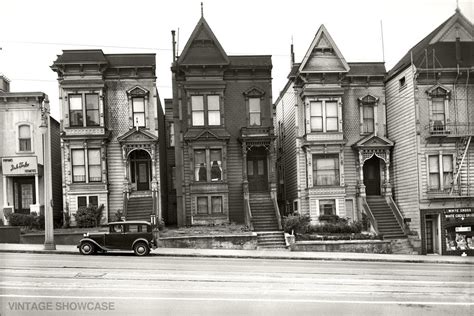 Vintage Photo of Old Historic Houses in San Francisco | Etsy | Old photos, San francisco city ...