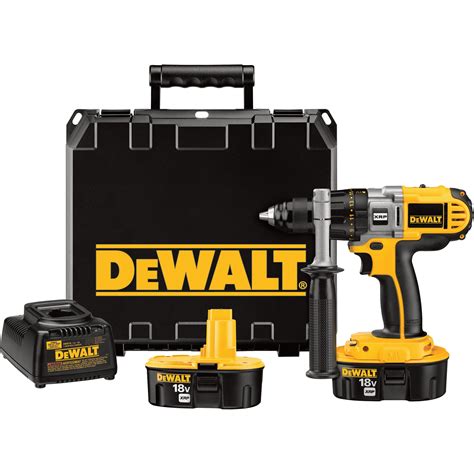 FREE SHIPPING — DEWALT 18V XRP Ni-Cad Cordless Electric Drill/Driver Kit With 2 Batteries — 1 ...