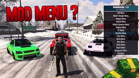 MOD MENU SUR XBOX ONE !? (GTA 5 Online) - YouTube