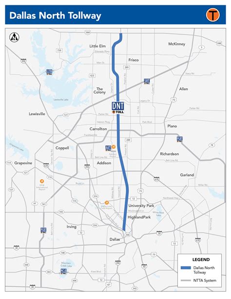 Dallas North Tollway Future Expansion Map