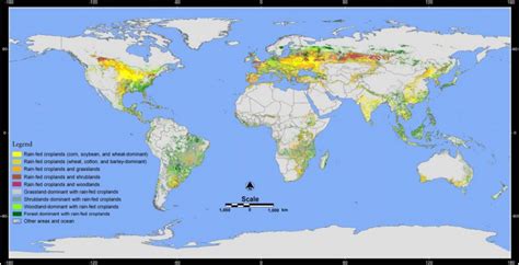 Crops Area by Country - Vivid Maps | Cropland, Country, Vivid