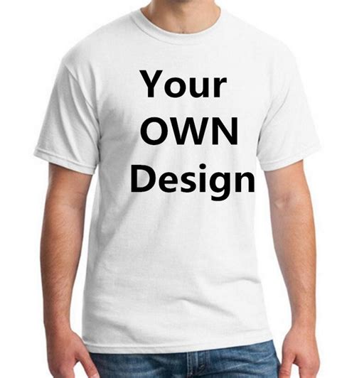 Logo Your OWN Design Bran EU Size 100% Cotton Custom T Shirt in 2020 | Custom tshirts, Custom t ...