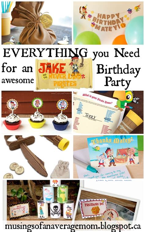 Free Printable Jake Party | Pirate birthday party, Party printables ...