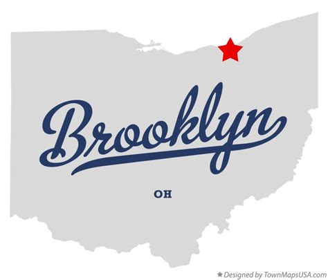 Map of Brooklyn, OH, Ohio