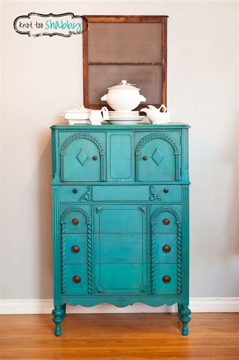 A Peacock Blue Beauty | Knot Too Shabby Furnishings