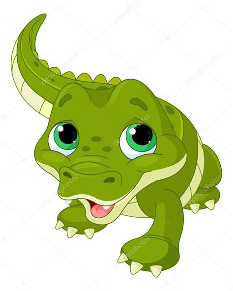 Cute baby alligator | Cute baby alligator — Stock Vector © Dazdraperma #64461897