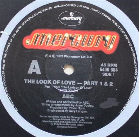 ABC – The Look Of Love (Part 1 & 2) (1982, Vinyl) - Discogs