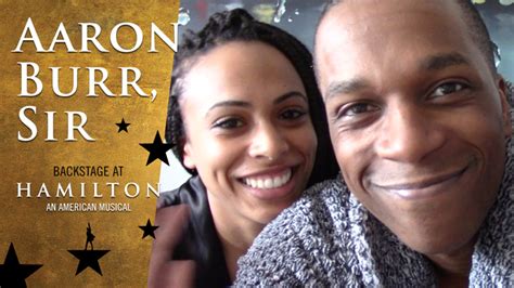 Aaron Burr, Sir: Backstage at Hamilton with Leslie Odom Jr., Episode 8: So Long! | Broadway Buzz ...