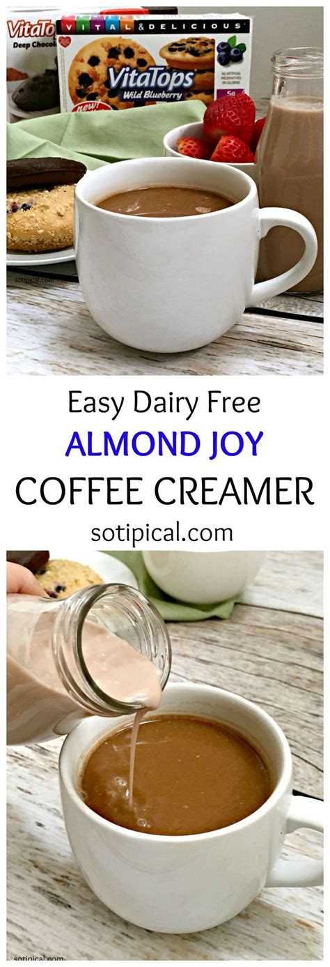 Homemade Almond Joy Coffee Creamer | Coffee creamer recipe, Creamer recipe, Coffee creamer