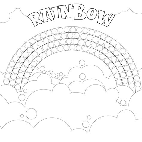 Rainbow Stencil Printable