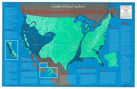 Gordon-Michael Scallion’s Future Map of the United States: 1998-2001 – Curtis Wright Maps