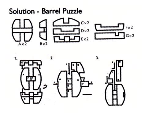 barrel wooden puzzles solution 3d brain teasers jigsaw puzzles solving